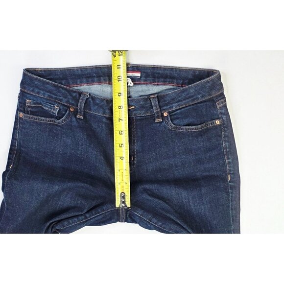 Tommy Hilfiger Size 6S Womens 29 Inch Inseam Bootcut Blue Denim 5 Pocket Jeans - Picture 3 of 12